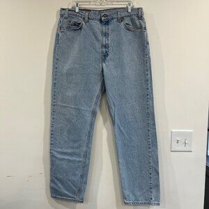 vintage levis mens jeans 505 40 X 32 Made in 1996 Straight leg white wash
